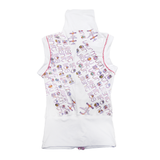 Zip Up Sleeveless Mock Neck