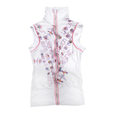 Zip Up Sleeveless Mock Neck