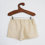Linen Shorts w/Back Pockets (Natural)