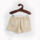 Linen Shorts w/Back Pockets (Natural)