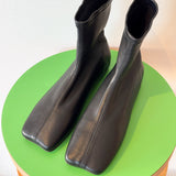 Hira Stretch Ankle Boots (Black)