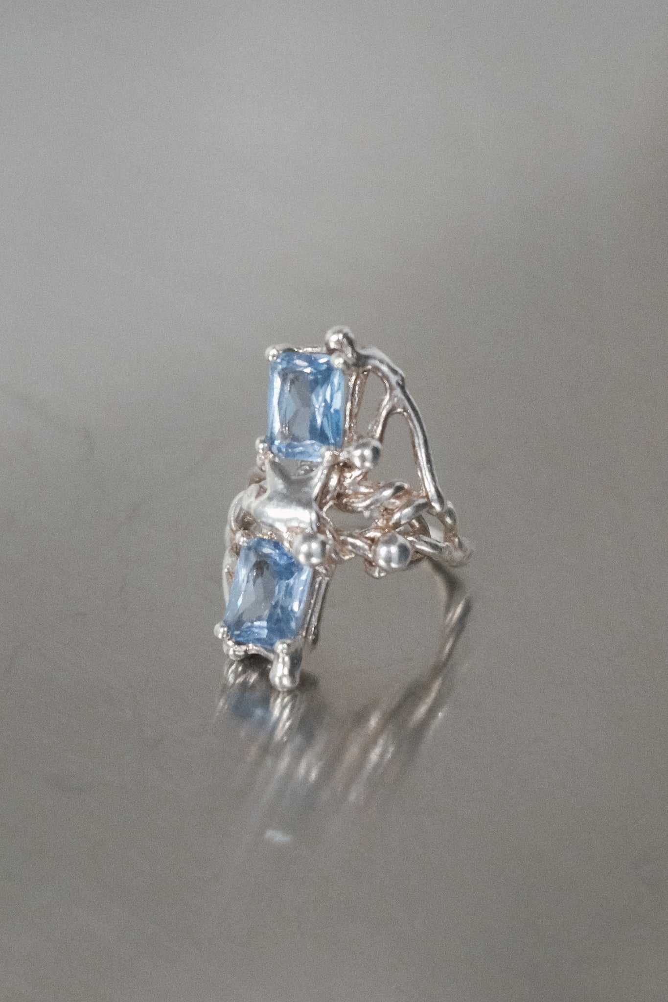 Twin Star Shine Ring (Topaz)