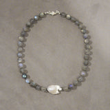 Oyster Thief Necklace (Labradorite)