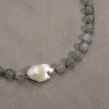 Oyster Thief Necklace (Labradorite)