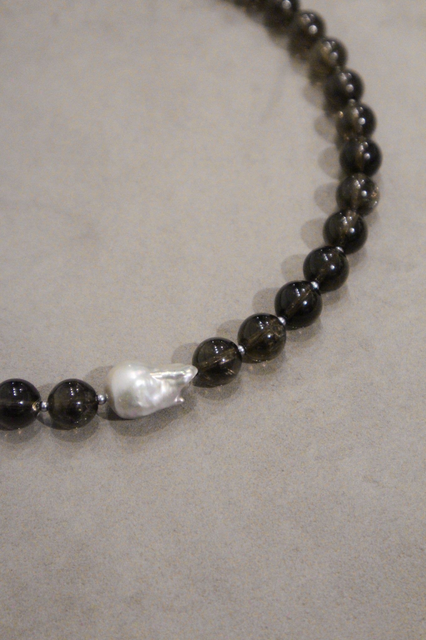Oyster Thief Necklace (Smokey Quartz)
