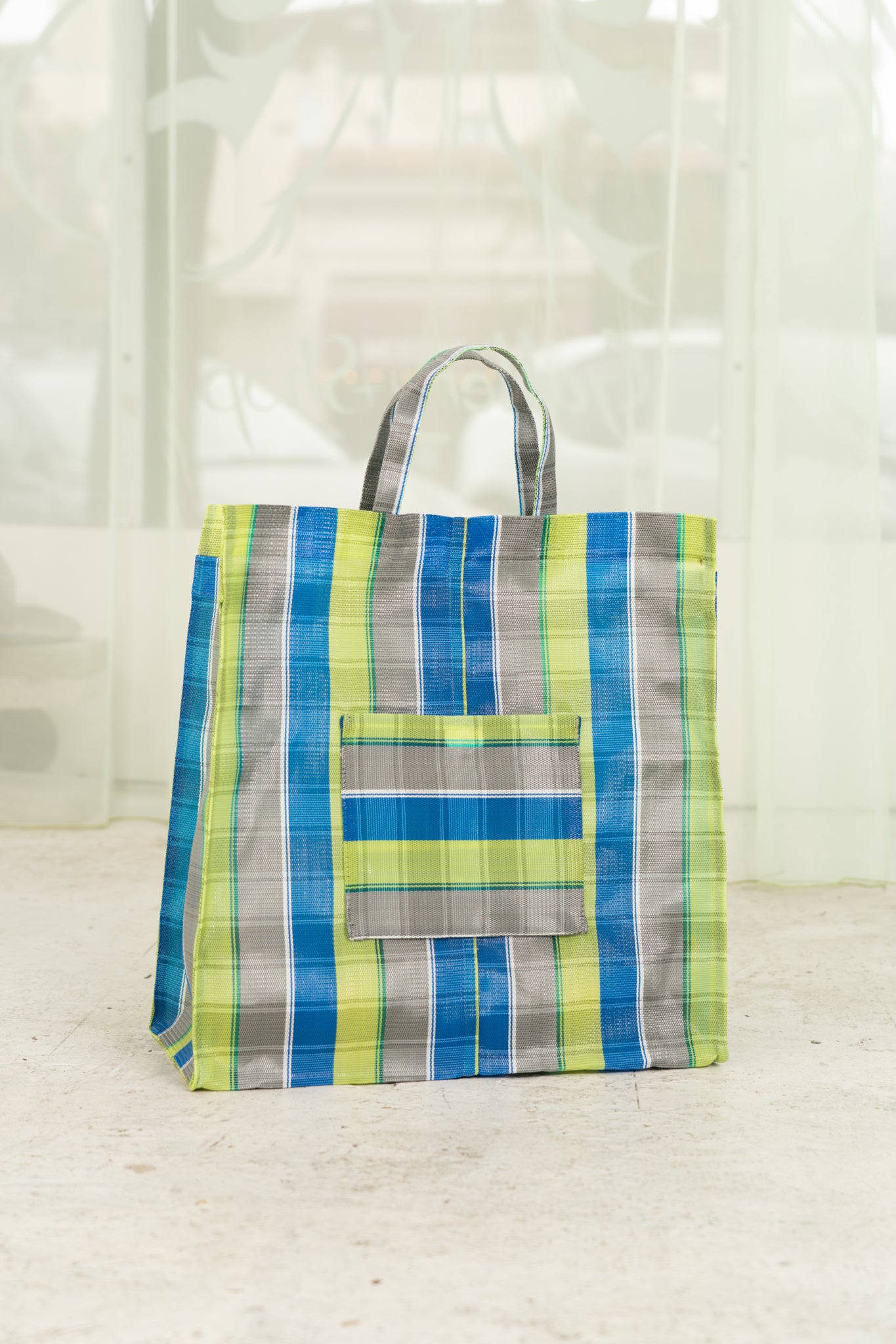 Medium Travel Bag (Green/Blue)