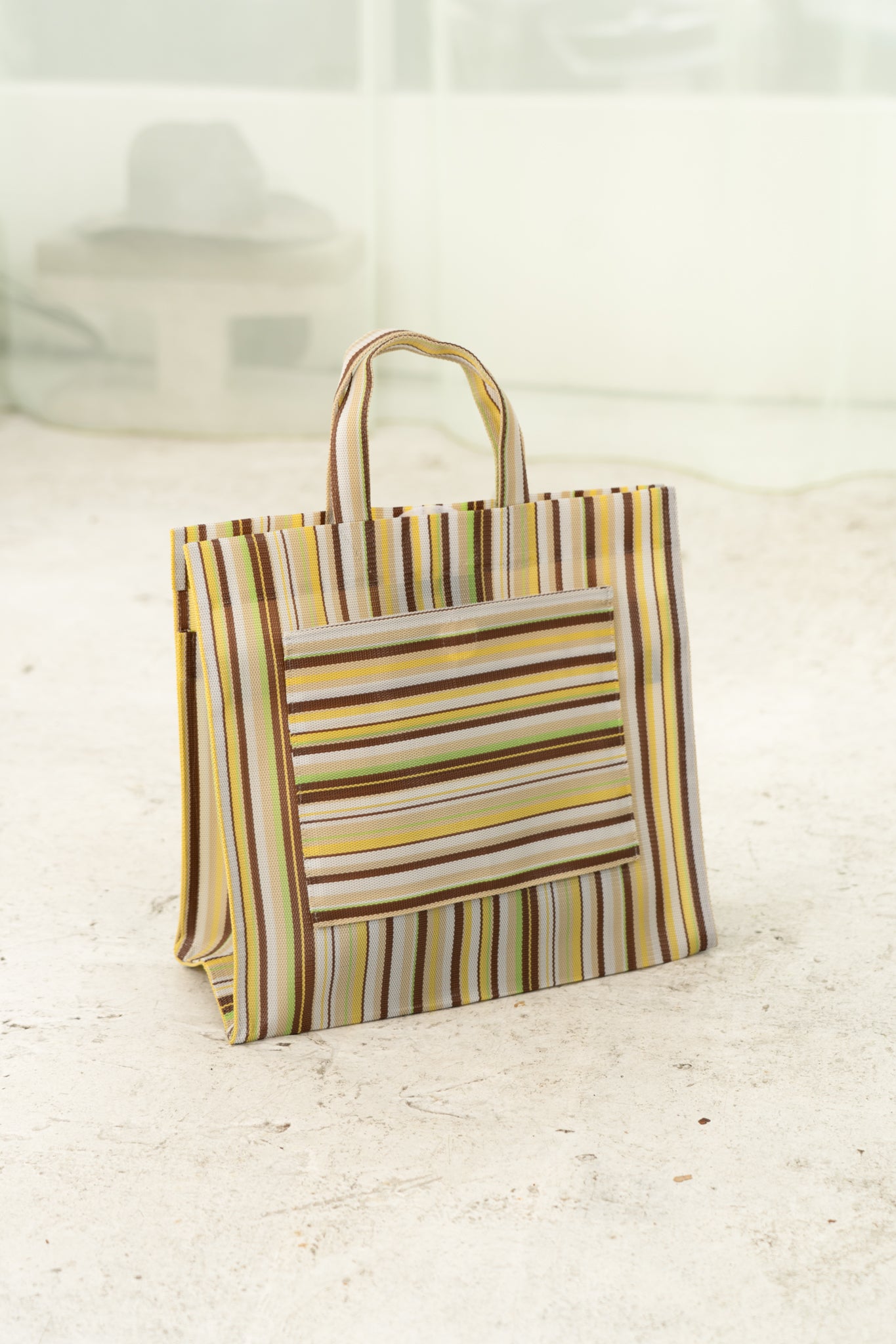 Small Travel Bag (Green Stripe)