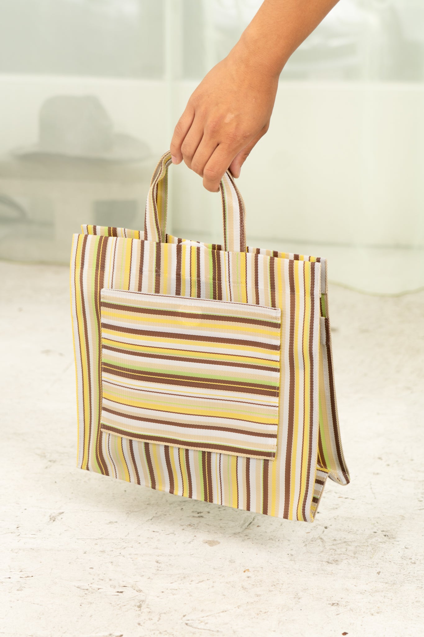 Small Travel Bag (Green Stripe)