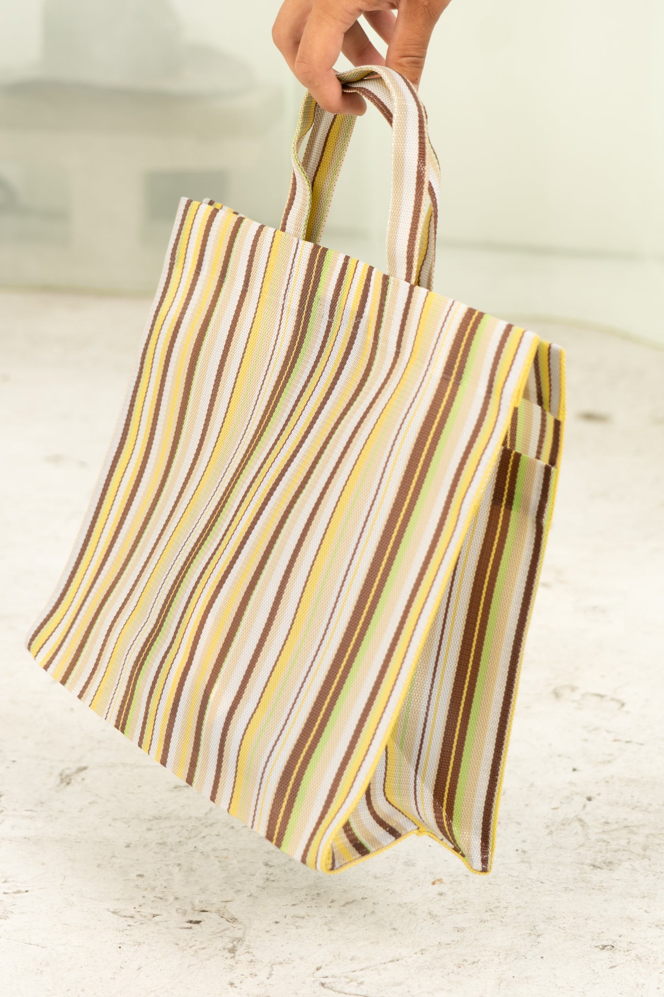 Small Travel Bag (Green Stripe)