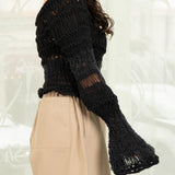 Widow Knit Top (Black)