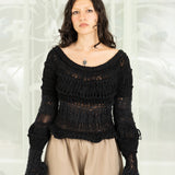 Widow Knit Top (Black)