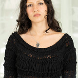 Widow Knit Top (Black)