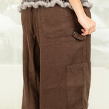 Linen Chef Pant (Chocolate)
