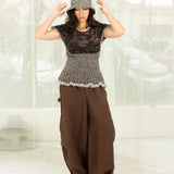 Linen Chef Pant (Chocolate)