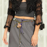Eyelash Shrug (Black)