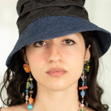 Hattie Hat (Mixed Denim)