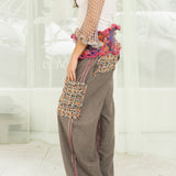 Precious Tweed Trousers (Pink/Brown)