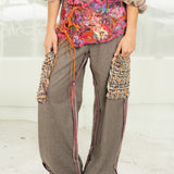Precious Tweed Trousers (Pink/Brown)