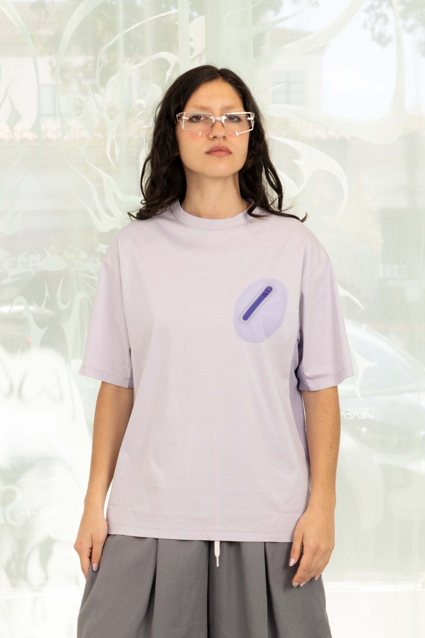 Patch Pocket T-Shirt (Purple)