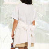 Tetra Top (Upcycled White Shirting)