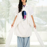 Tetra Top (Upcycled White Shirting)