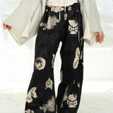 Linen Double Print Pants