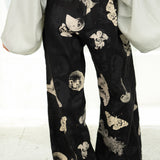 Linen Double Print Pants