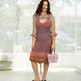 Rust Bubble Dress (Purple/Pink)