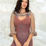 Cloud Fishnet Shrug (Grey)