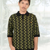 Scrolls Knitted Polo (Multi)
