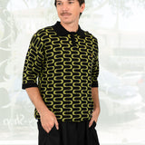 Scrolls Knitted Polo (Multi)