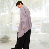 Asymmetrical Drape Airism Shirt