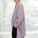 Asymmetrical Drape Airism Shirt