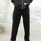 Midtown Faded Terry Trackpants (Washed Black)