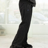 Midtown Faded Terry Trackpants (Washed Black)
