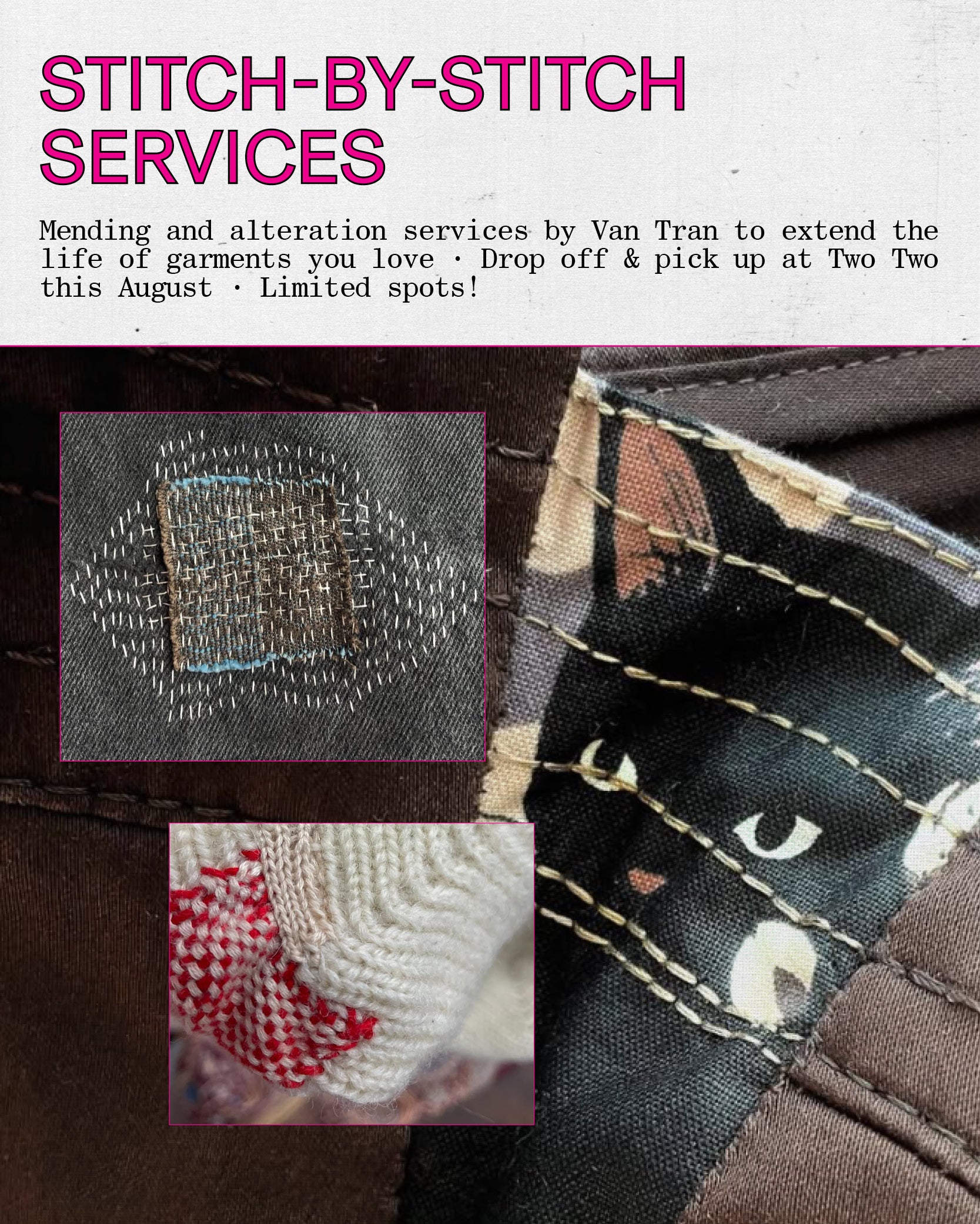 Stitch-by-Stitch: Mending & Repair Services w/ Van Tran