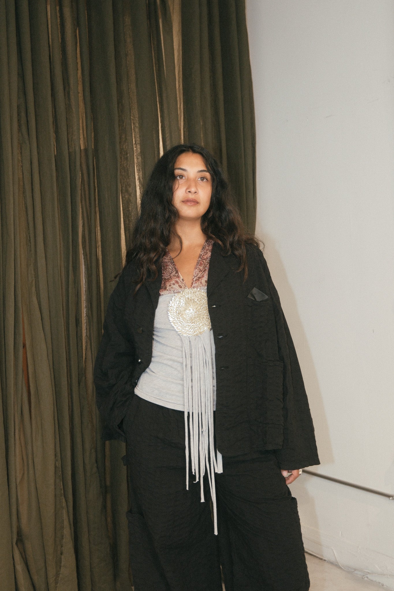 FDA Seersucker Dinner Jacket (Licorice)