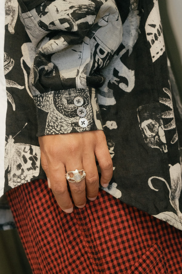 Thao Patchwork Linen Shirt