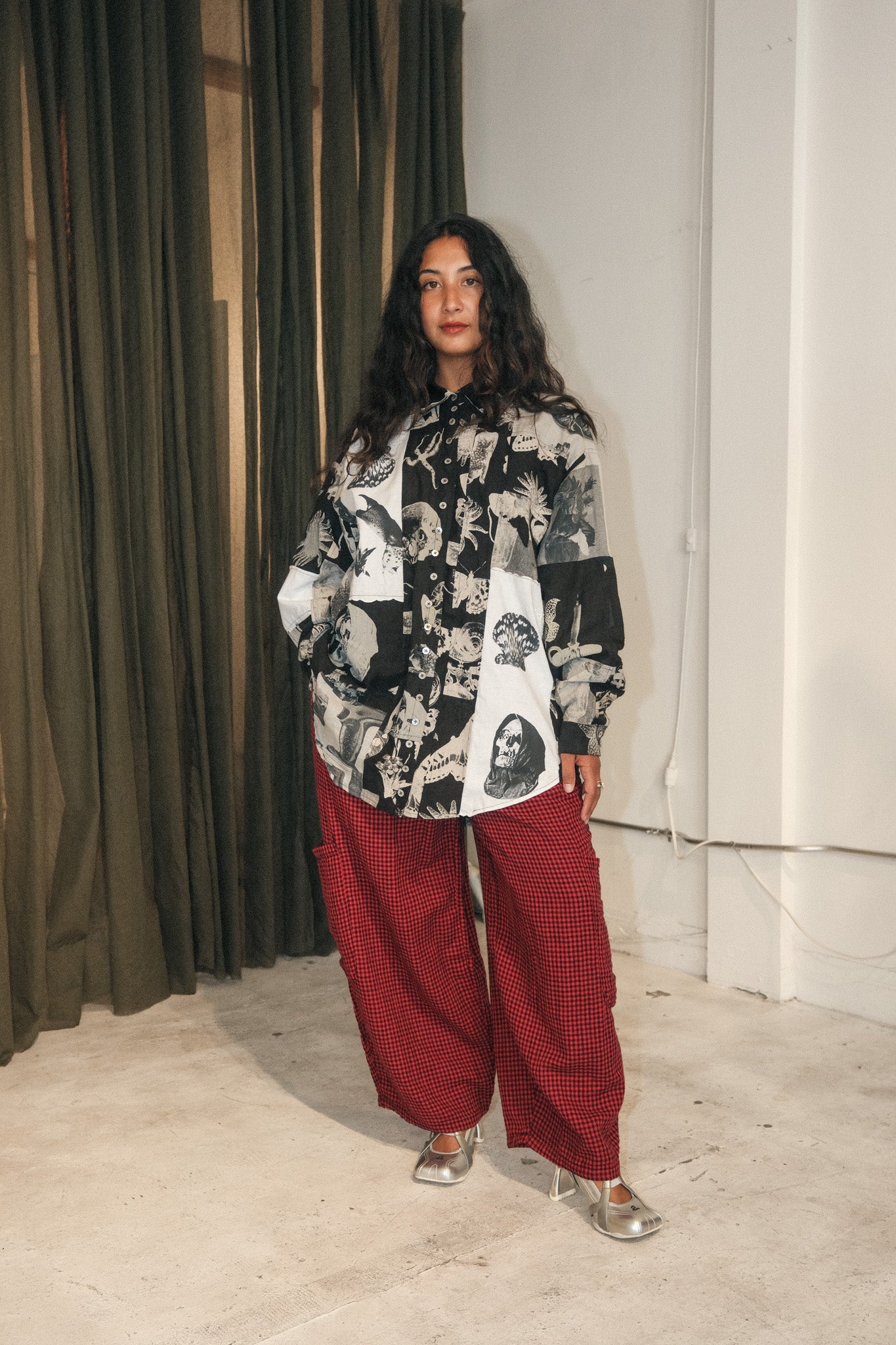 Thao Patchwork Linen Shirt