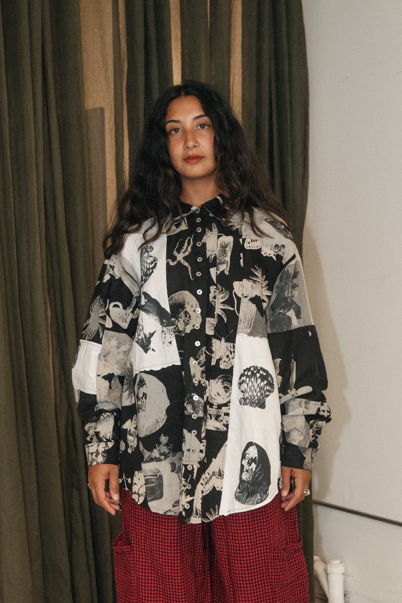 Thao Patchwork Linen Shirt