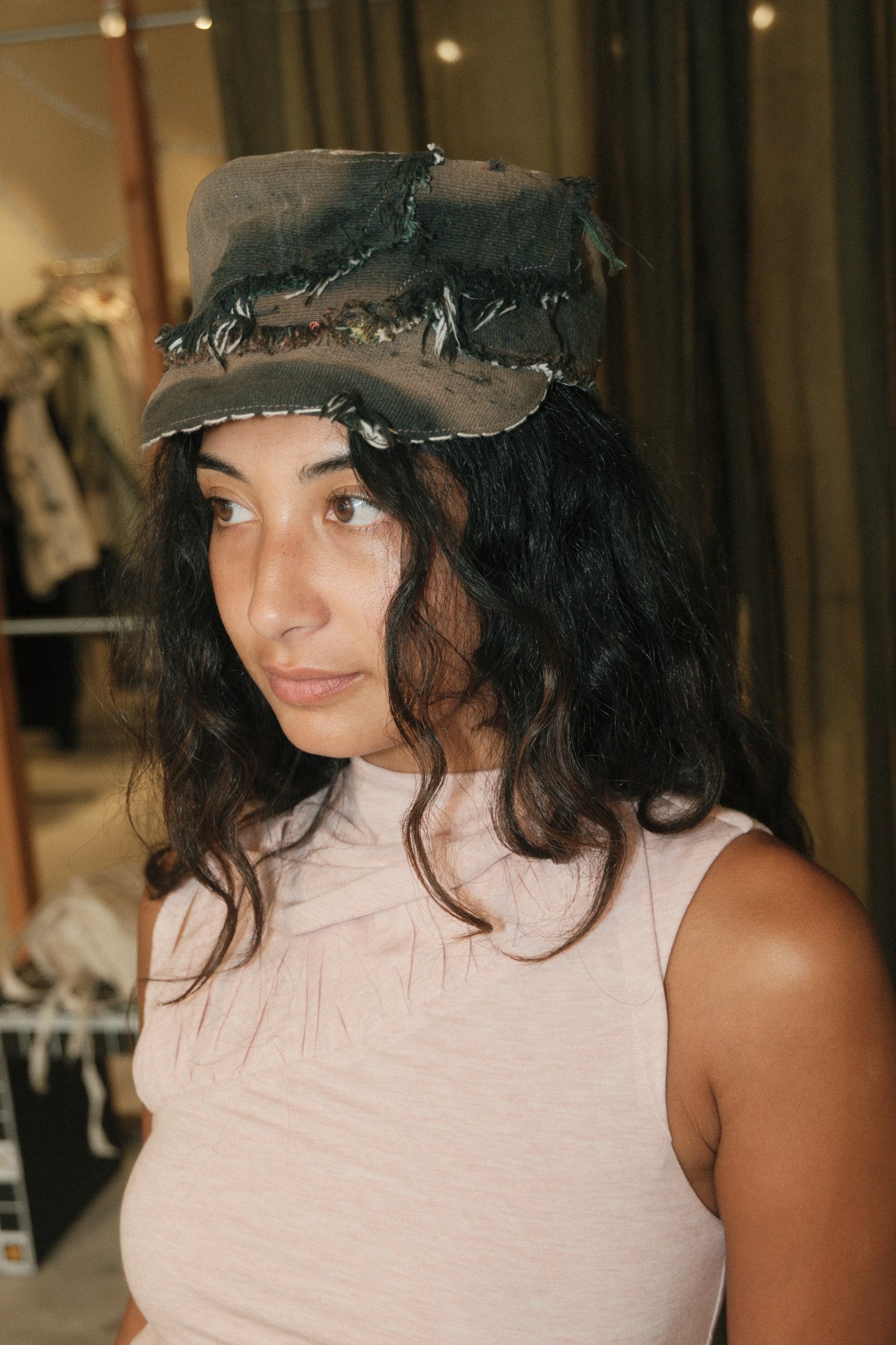 Scruffy Fluffy Painter's Cap