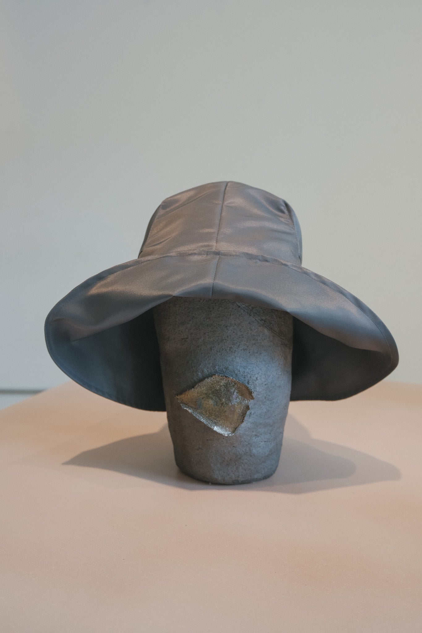 Iona Hat (Dark Grey Flight Satin)