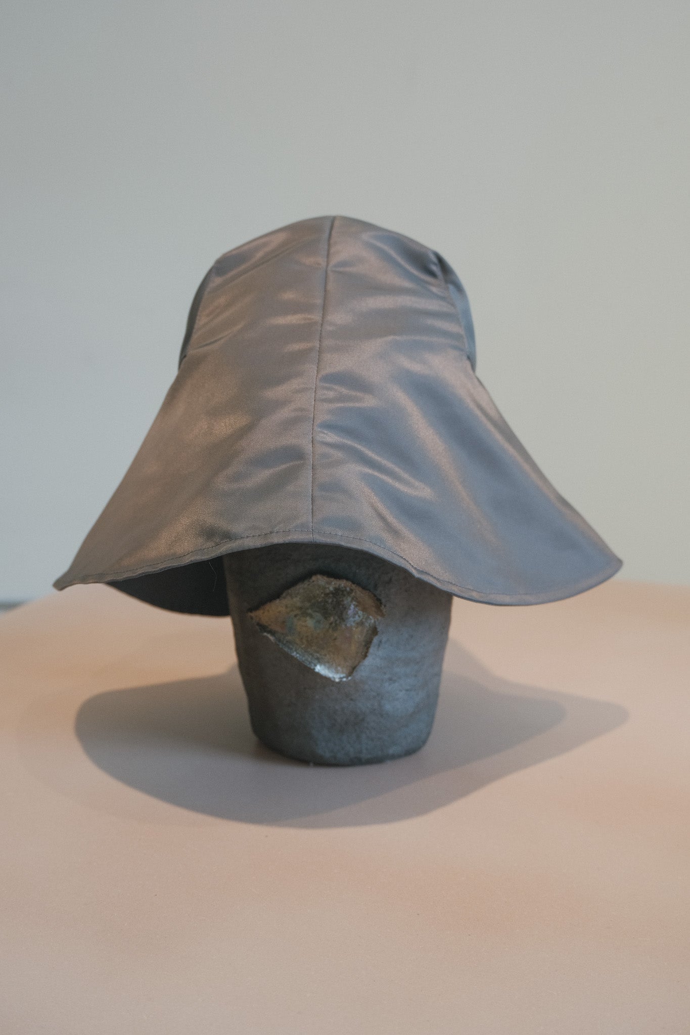 Iona Hat (Dark Grey Flight Satin)