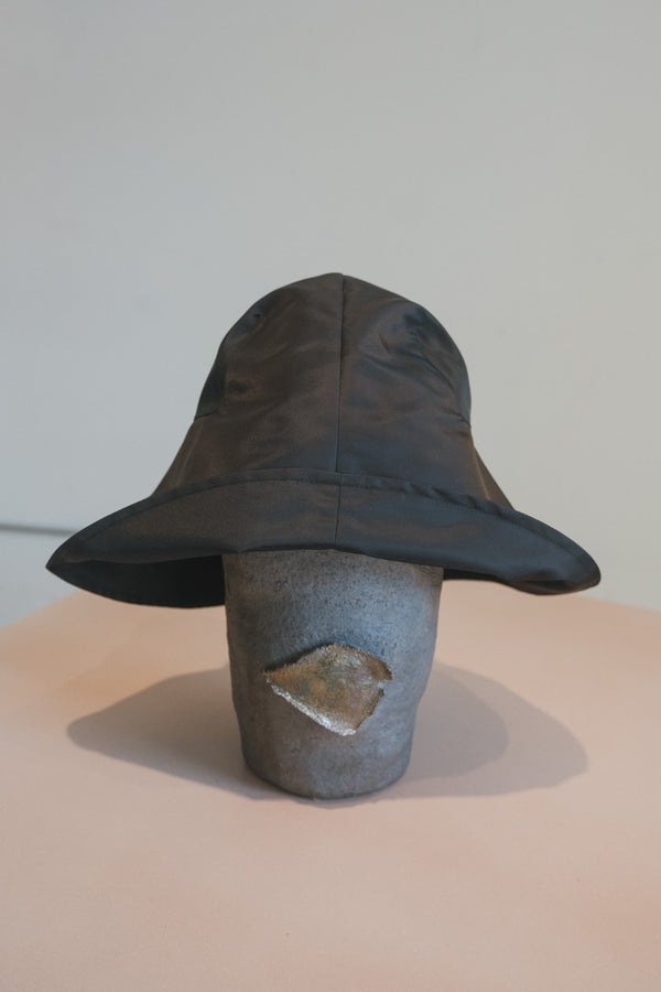 Iona Hat (Black Flight Satin)