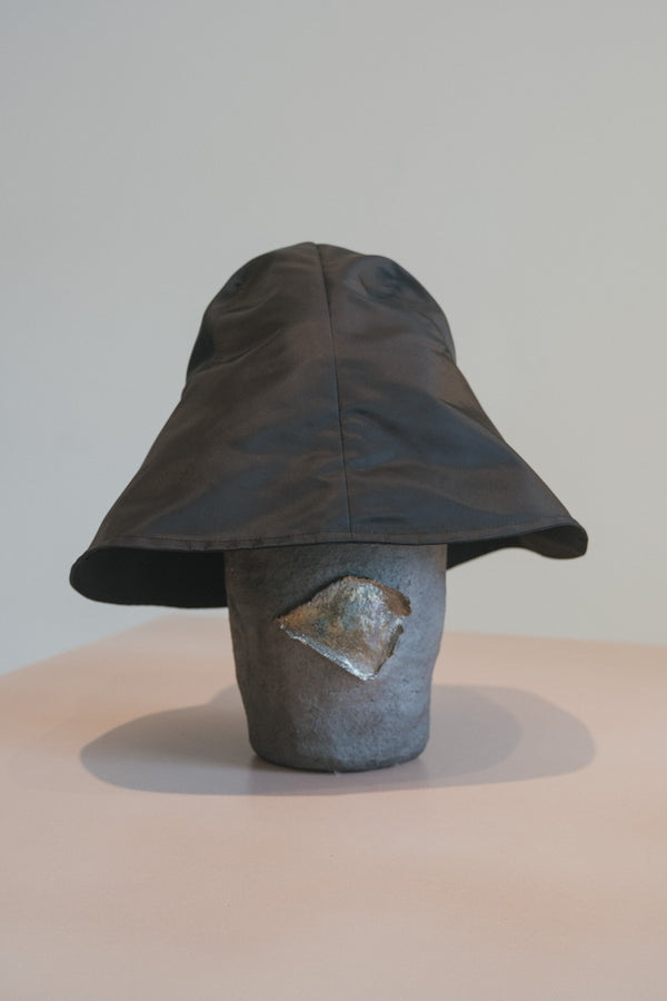 Iona Hat (Black Flight Satin)