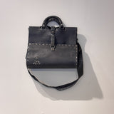 Le Joseph Foldable Leather Bag (Grey)