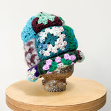 10 Crochet Granny Beanie (Green)