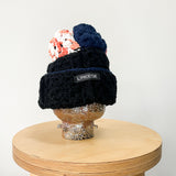 03 Crochet Granny Beanie  (Black)