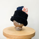 03 Crochet Granny Beanie  (Black)