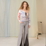 Zip Pleat Pants (Gray)
